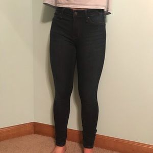 Low rise Abercrombie and Fitch dark wash jeggings